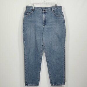 Vintage Lee Jeans  Tapered Leg Mom Jeans  Light Tag Women's Size 18S